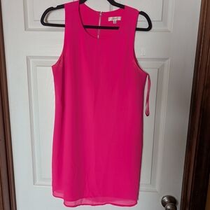 Norah Hot Pink Sleeveless Shift Dress